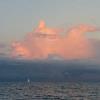 S/V Lady Lostris, on our first evening out.  After she raced ahead of us we didn't see anyone for a couple of weeks.